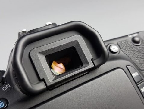 viewfinder of a camera