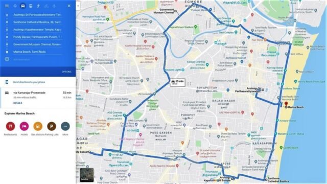 चेन्नई दर्शनीय स्थल 