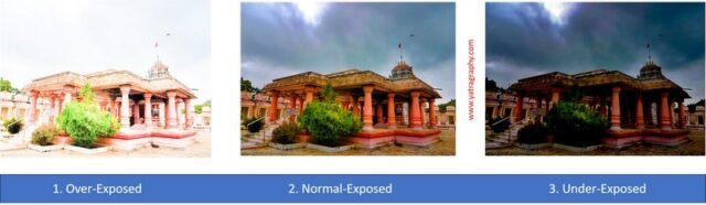 exposure difference in photography