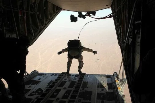 peron skydiving Static Line Jump