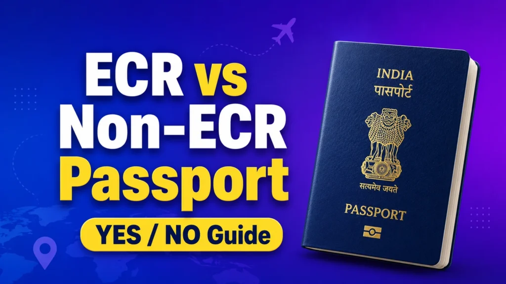 ECR vs Non-ECR Passport eligibility और YES NO decision guide