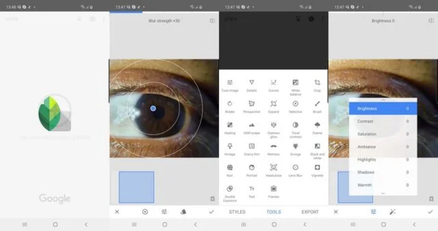 snapseed - अब मोबाइल से फोटो एडिट करें