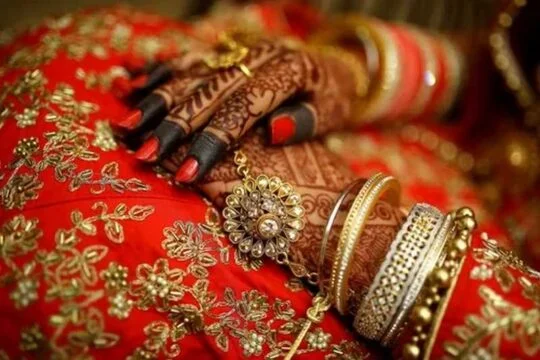 दुल्हन फोटोग्राफी पोज