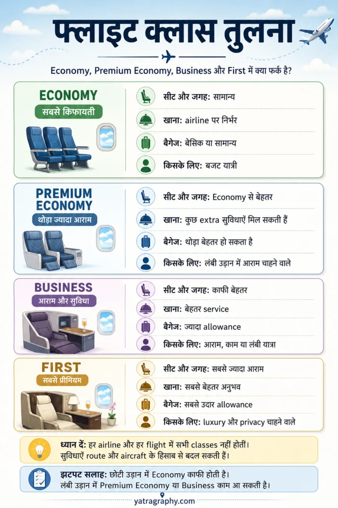 flight class comparison