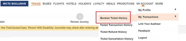 nosb ticket booking