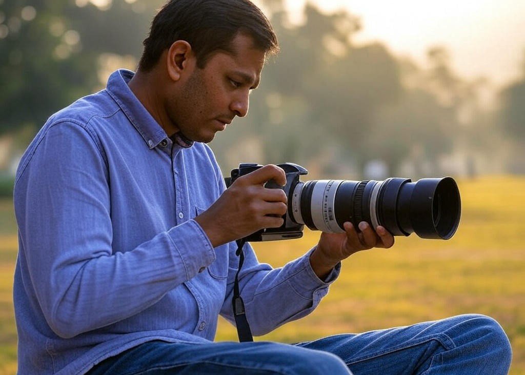 person doing photography