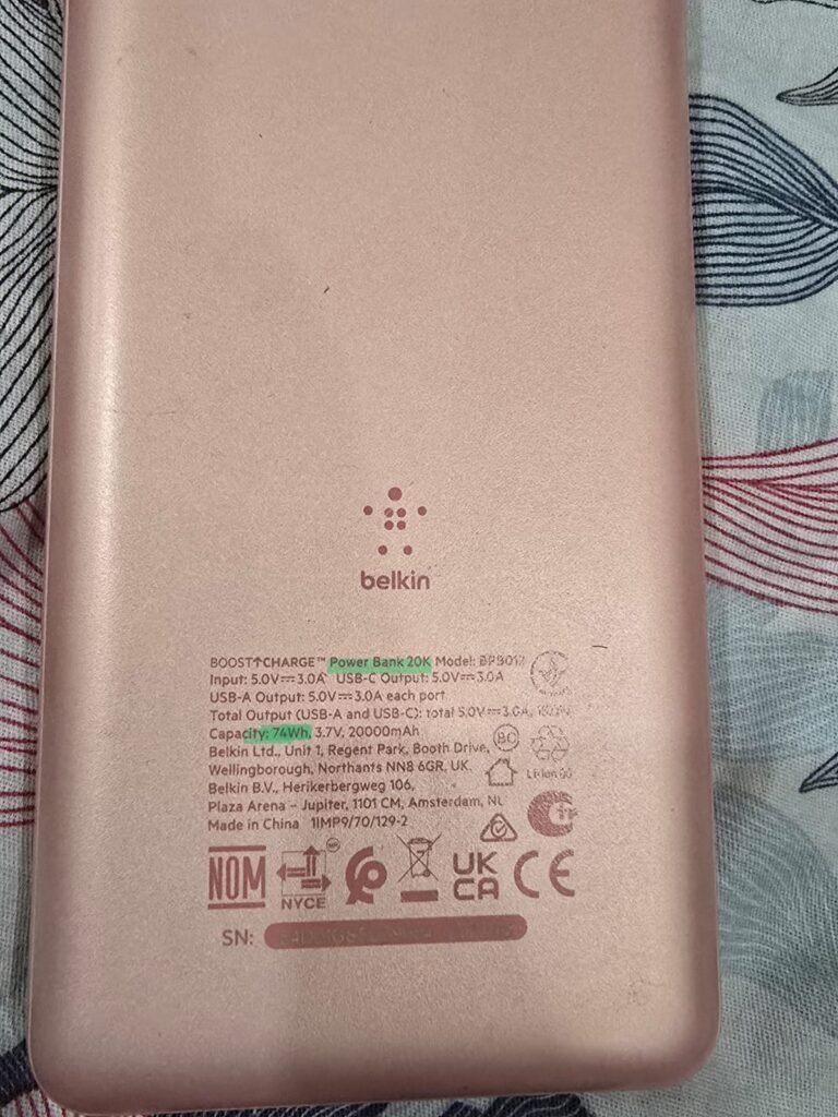 powerbank in flight
